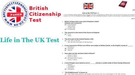 life in uk english test